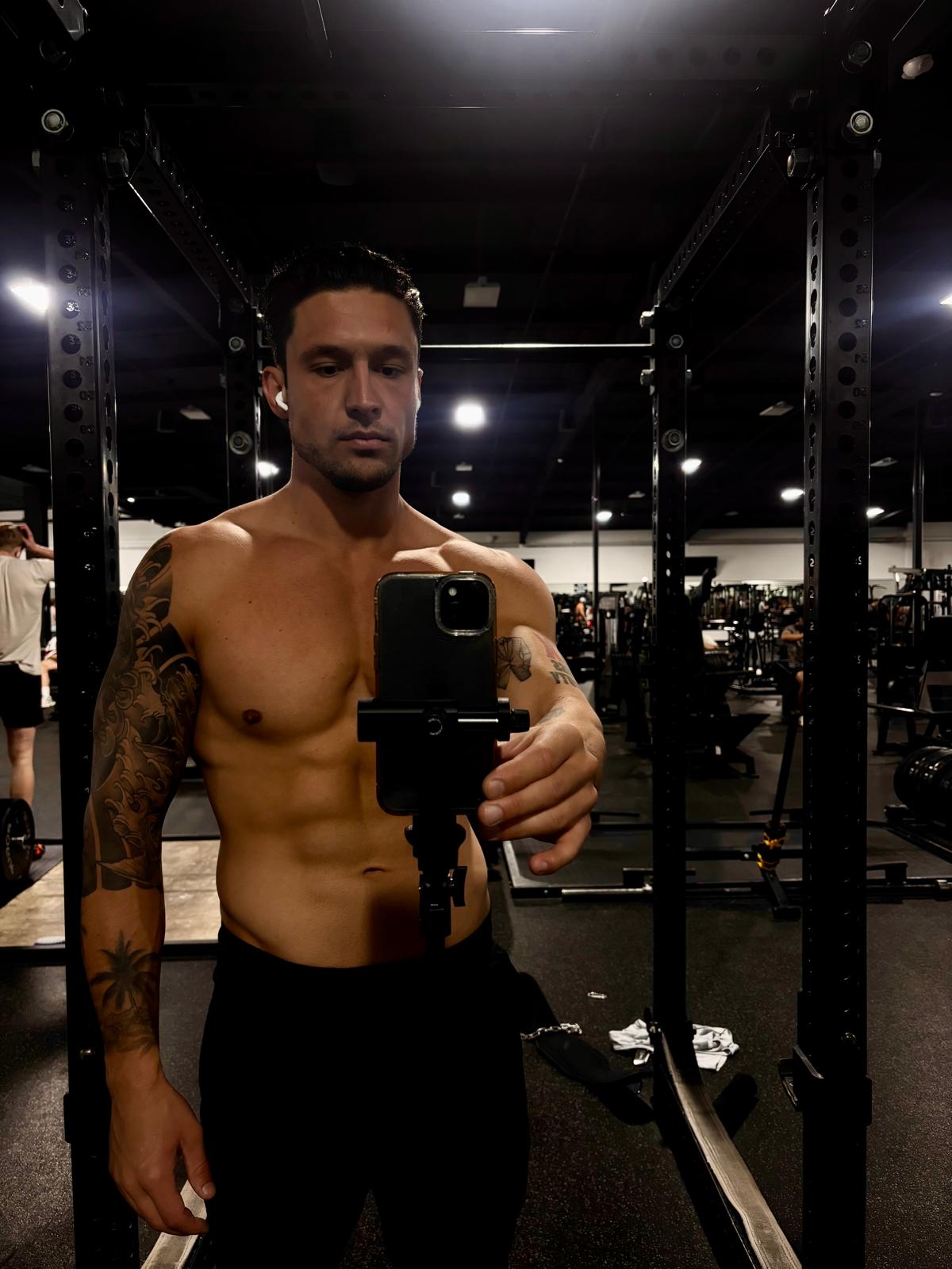 Justin in the gym